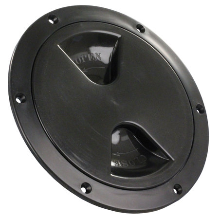 JR PRODUCTS JR Products 31035 Access/Deck Plate - 5", Black 31035